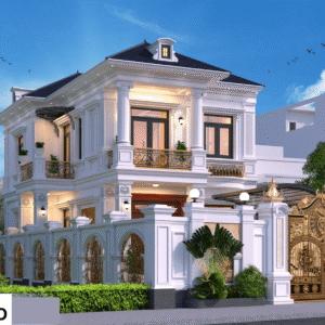 Thi Công Trọn Gói Biệt Thự 2 Tầng Tân Cổ Điển Đẹp Tại Đăk Lăk