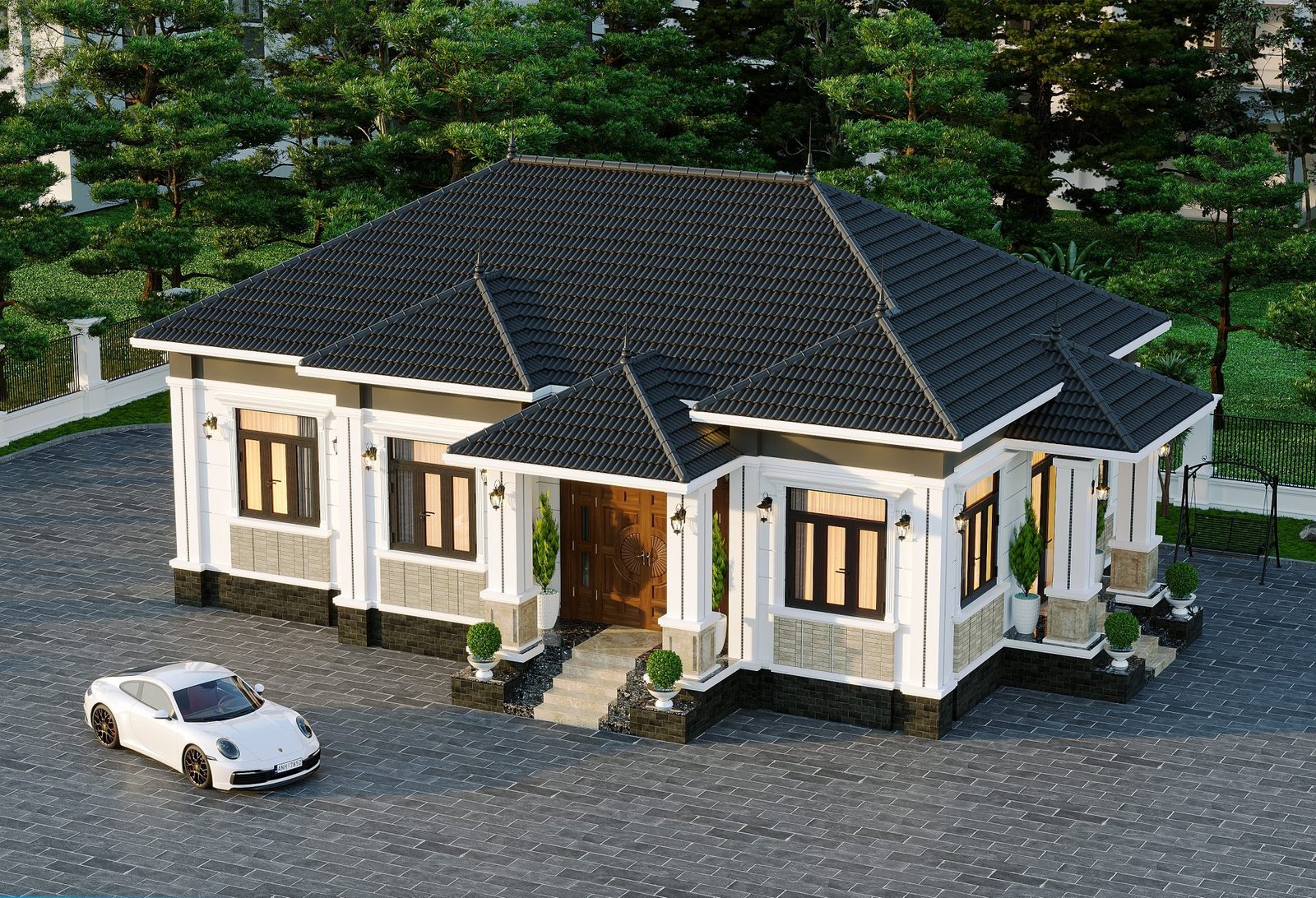 Thi Công Trọn Gói Nhà Cấp 4 Mái Nhật Hiện Đại