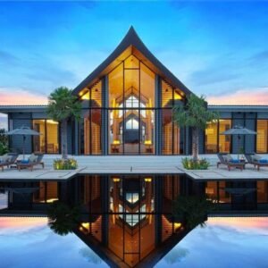 Mẫu nhà villa nhỏ đẹp mái thái