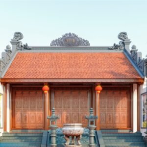 Thi Công Trọn Gói Từ Đường Bê Tông Giả Gỗ Tại Hải Dương