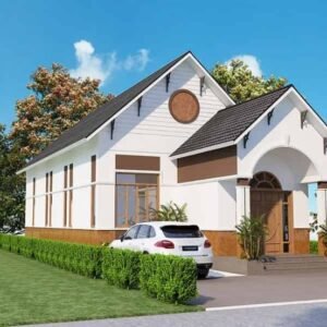 Nhà cấp 4 đẹp có 2 phòng ngủ và 1 phòng thờ